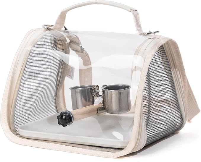 Bird Travel Cage | Bird Transport Backpack with Perch,Hiking Cockatiel Carrier - for Parrot Parakeet Cockatiel Conure Cockatoo Outdoor Travel Camping Road Trip Vacation