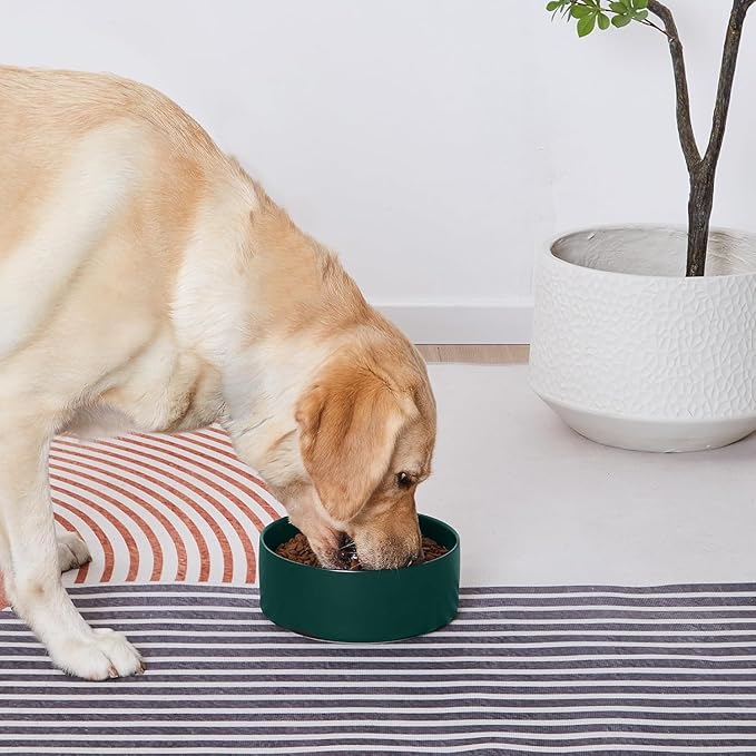 YINGFAN Dog Bowls Heavy Duty Ceramic Dog Bowls Non-Slip Ceramic Basic Bowl for Dogs (28 oz)