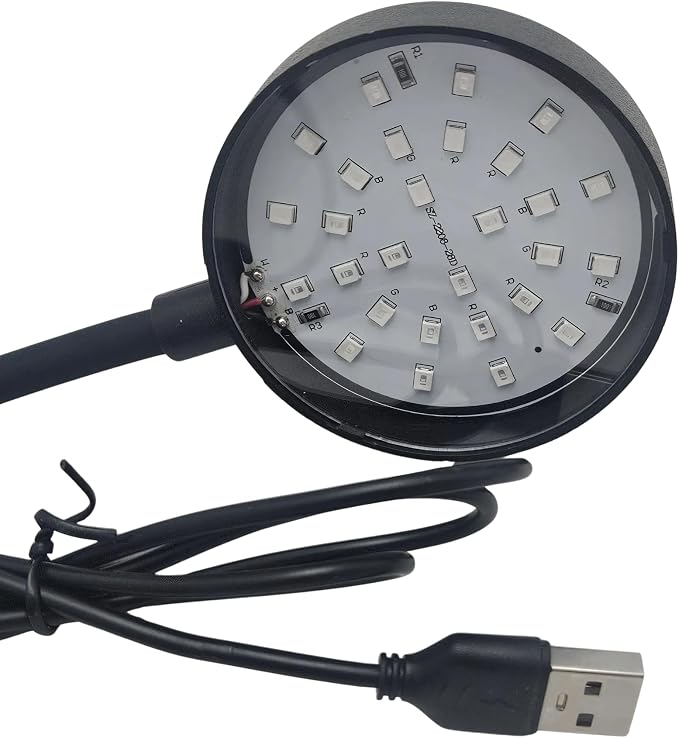 Lifegard Blue Spectrum Clip-On LED Aquarium Light with USB & in-Line Controller – 28 Ultra-Bright LEDs – Dimmable & Touch Control – for Glow Fish, Nano Tanks, Freshwater & Marine