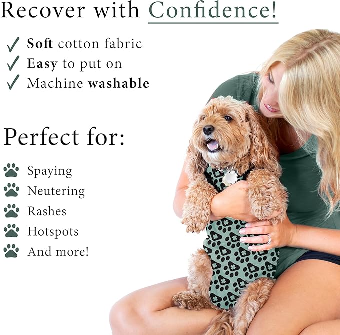 BellyGuard Dog Surgery Recovery Suit, Dog Onesie for Post-Op Care, Recovery Apparel for Female and Male, Surgical Body Cover for Canine Healing Support