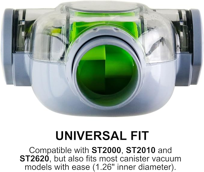 OVENTE Pet Hair or Sofa Brush Vacuum Attachment Compatible with ST2000, ST2010 and ST2620 Electric Canister Vacuums, Efficient on Multi Surface and Easy to Detach After Use, Green ACPST700