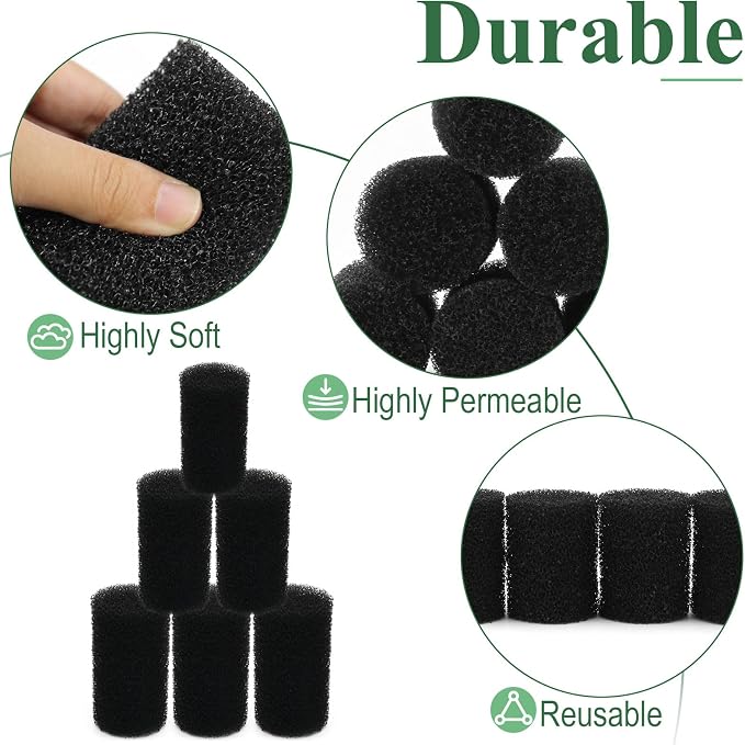 6 Pack Aquarium Pre Filter Intake Sponge Replacement for Fluval AC20/AC30/ AC50 Power Filter, for Use in Freshwater & Saltwater Aquariums
