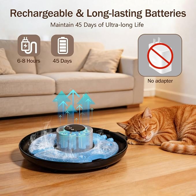 Automatic Wet Food Cat Feeder, Auto Refrigerated Wet Foods Feeder for Cats Dogs 6 Meal Timed Fresh Foods Dispenser with 2 Ice Packs Automatic Cat Dog Food Stainless Steel Bowl for Kitty Puppy Cat Dog