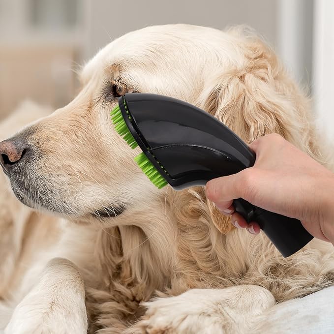 Powerful Pet Grooming Brush Attachment with Vacuum Nozzle for Efficient Hair Cleaning and Massage Use Dog Hair Remover Tool Suitable for Pets of All and Skill Levels