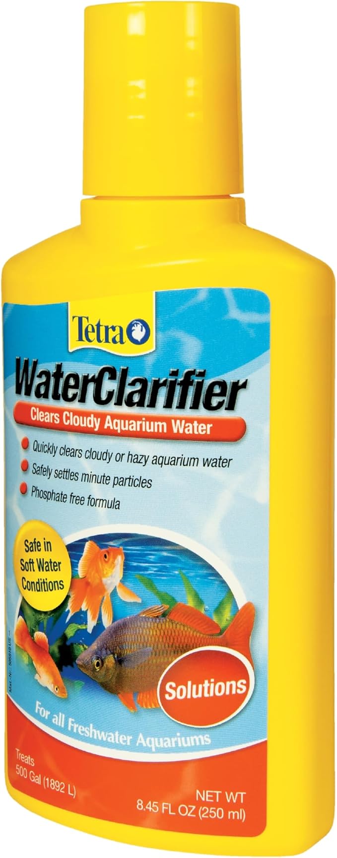 Tetra Water Clarifier Treatment For Aquariums, 8.45 oz | Quickly Clears Cloudy Or Hazy Aquarium Water, 1 Teaspoon Treats 10 Gallons Of Water, For Use In Freshwater Fish Tanks