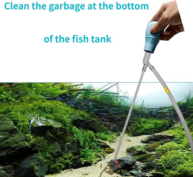 DODO Aqua mini Aquarium Exchanger，Fish Tank Cleaning and Aquarium Water Exchanger siphoning. Ideal for Cleaning Small Fish Tanks and Sucking Away Dirt from the Bottom of the Tank.