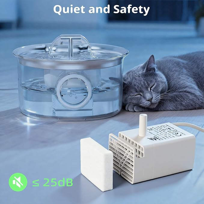 JY-830 Universal Submersible Water Pump for Pet Fountains | Auto Power-Off When Waterless
