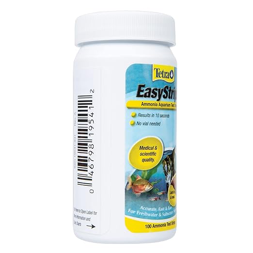 Tetra EasyStrips 100 Count, Ammonia Test Strips For aquariums, Water Testing, Model Number: 19541