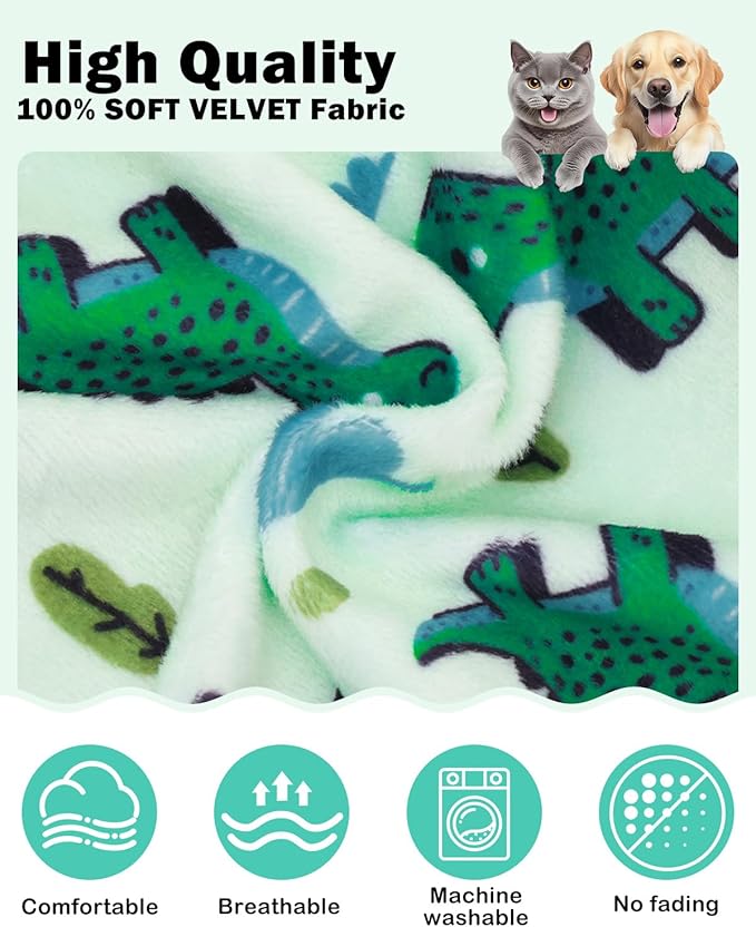 CuteBone Dinosaur Costume Dog Pajamas, Stretchy Spandex Crystal Velvet Sleepwear Coat for Small Dogs, Soft & Warm Pet Outfit Clothes for Cold Weather, Cozy Pullover Design COSP16XL