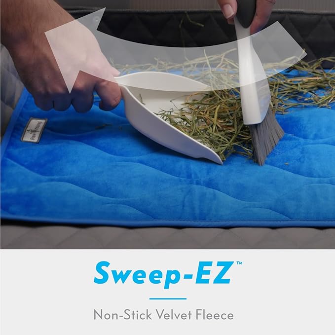 Paw Inspired Guinea Pig Cage Liners | Washable Fleece Bedding with Waterproof Bottom | Super Absorbent Pee Pad or Pet Bed Mat for Guinea Pigs, Ferrets, Rabbits, Hamsters, Small Animals (C&C 2x1, Pink)