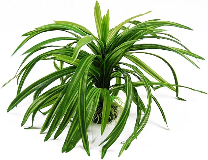 CNZ Aquarium Artificial Plastic Plant Green, 9-inch | Fish Tank Decoration, Ornament
