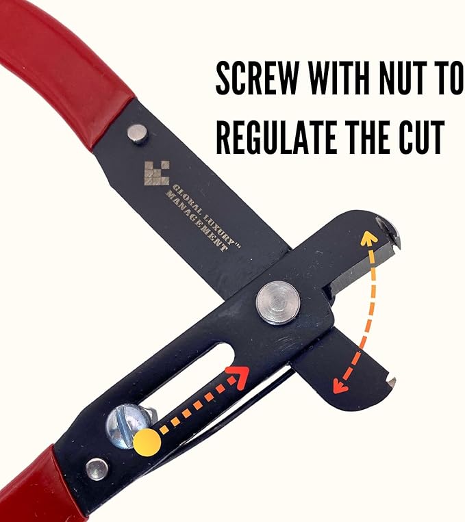 Scissors to Cutting Rings for Aluminum & Plastic Rings - Precision & Safety, for Pigeons, Canaries, Finches, Exotic Birds and Chicken Leg Bands (Red, Black)
