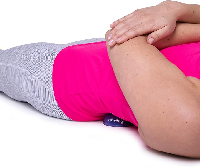 OPTP Half Balls (Pair) - No-Roll Half Ball Set for Stretching and Massage, Plantar Fasciitis Relief, and Muscle Tension in The Back, Legs, Feet and Body