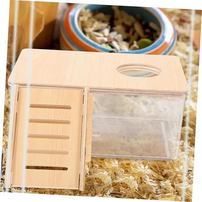 KESYOO 2pcs Acrylic Hamster Bath Box Gerbils Bath Sand Tub for Hamsters Chinchilla Dust