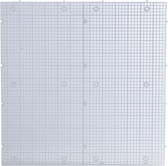 Aquarium Grid Isolate Board Divider Fish Tank Bottom Black Filter Tray Plastic Crate (4pcs)