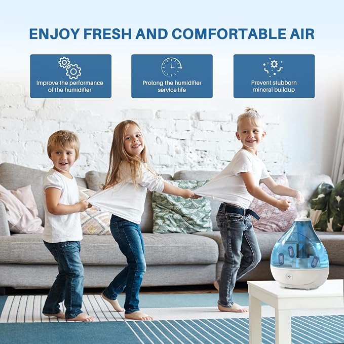 12 Pack Demineralization Cartridge for Humidifier | Compatible with HoMedics Ultrasonic Humidifier&Most Humidifiers, Prevent Hard Water Build-Up, Purifies Water, Part UHE-HDC4
