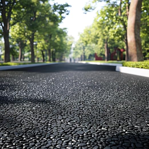 3/8-Inch Plant Decorative Gravel-12 Pounds Natural Black Decorative Pebbles | Smooth and Round, Black and Shiny, Scratch Resistant and Wear-Resistant, Natural Raw Stone