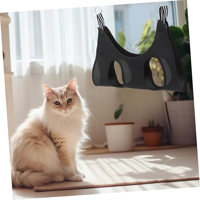 TOYANDONA Pet Grooming Hammock for Cats Dogs Space-Saving Hanging Design Dual Function for Nail Clipping Grooming Stylish Integration Fits Various