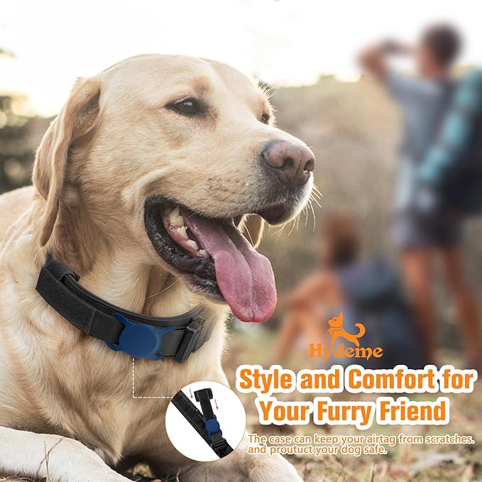 HYDEME Tactical Dog Collar Adjustable Nylon Collar with Control Handle and Heavy Metal Buckle for Medium and Large Dogs, with Patches&Airtags Case&Poop Bag Dispenser&Portable Bowl. (XL, Black)