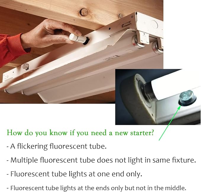 Flyercatch 18inch F15T8-D Daylight 15W Fluorescent Bulb,18'' F15T8/DL 6500K Bright White Lighting, T8 Linear Preheat Lamps, Full Spectrum for Aquarium Fish Tank, Plant Lighting