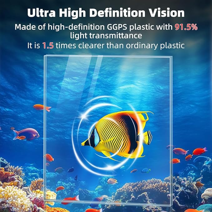 DaToo Small Fish Tank Ultra-Clear 1.6 Gallon Aquarium Starter Kits with LED Lighting and Filter System Beginner-Friendly Mini Betta Aquarium for Small Fish Shrimp Desktop Room Decoration