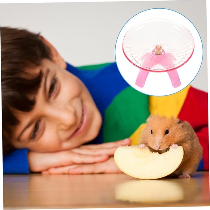 BESPORTBLE 1pc Flying Saucer Wheel for Small Pets Non-Run Exercise Disc for Hamsters Pet Rats Comfortable Design Encourages Healthy Activity