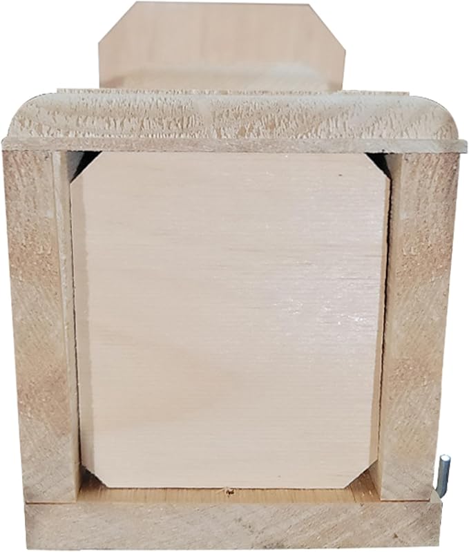 Eastern Bluebird House – Handcrafted in Maine from 1" Pine | Predator Guard Nest Box with Ventilation & Drainage | Easy Clean Side Panel | Insulated Wooden Birdhouse for Backyard Birding, USA Made