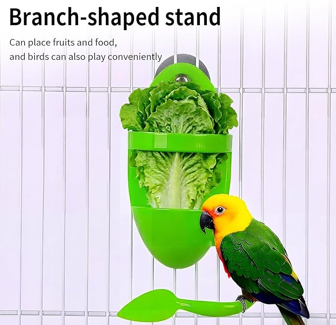 3pcs Cuttlebone Holder for Bird Cage, Plastic Cage Feeding Holder Parakeets, Cockatiels, Budgies and Finches