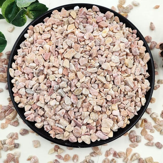 YISZM 2LB Succulent and Cactus Gravel Pebbles, 1/5 Inch Natural Decorative Polished Stones, River Rocks for Plants, Vases, Aquariums, Terrarium and Outdoor Gardening,Peach