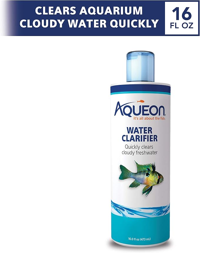 Aqueon Freshwater Aquarium Water Clarifier, Clears Cloudy Fish Tank Water, Safe to Use with Fish and Plants - 8 Ounces (Pack of 12)