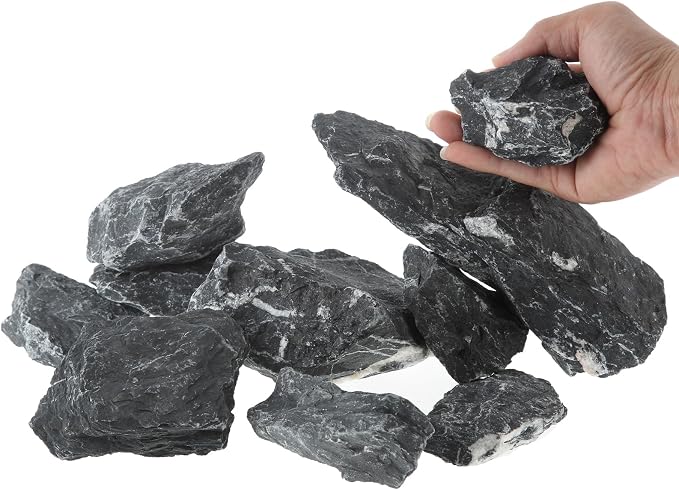 Seiryu Stone, Aquarium Rocks for Fish Tank Rocks, Pre-Cleaned pH Neutral 5lb（2 to 6 inch）
