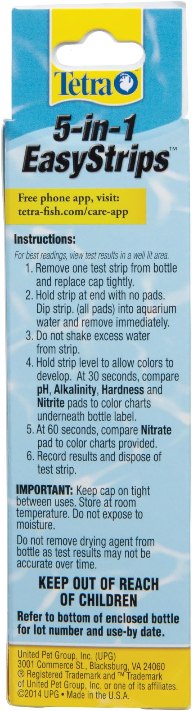 Tetra 5-in-1 Quick Dip Test Strips, 25-Pack (TK888W)