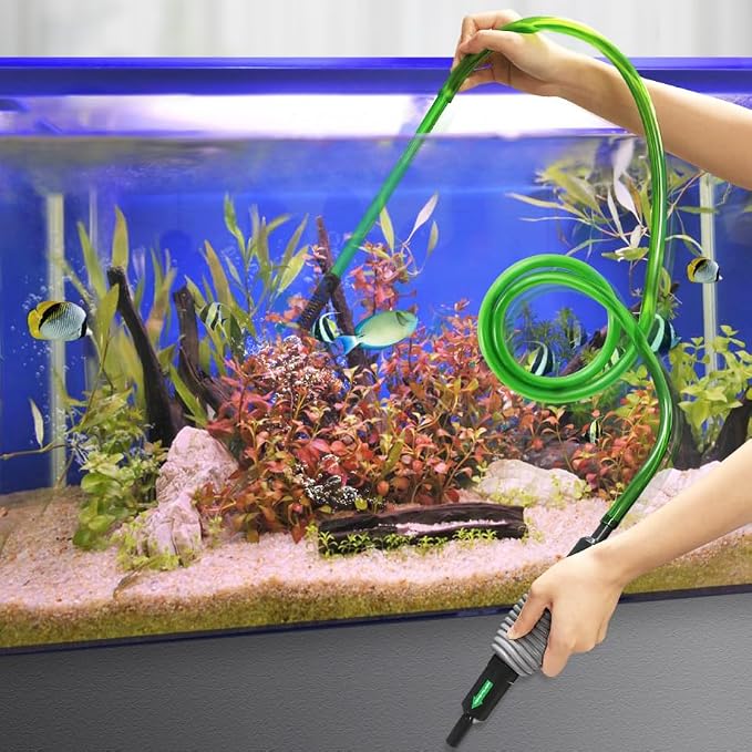 POPETPOP Aquarium Fish Tank Vacuum Siphon Cleaning Kit for Water Changing and Sand Cleaning