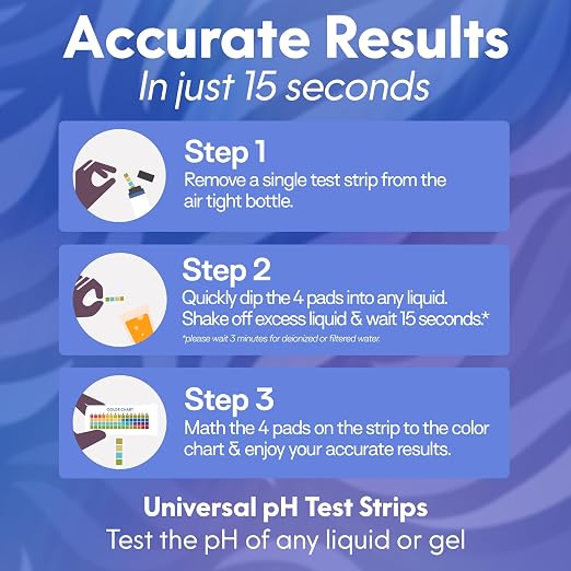 Med Lab 200 Universal pH Test Strips (0-14) for Water, Pool, Spa, Aquarium | PH Strips for Hotub, Kombucha, Soap Making, Urine & Saliva, Accurate Litmus Paper for Home & Laboratory Testing