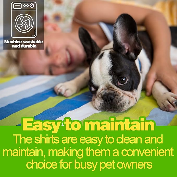 Paiaite Dog Striped Shirt Happy Color Cotton Sleeveless Puppy Shirts Breathable Pet Apparel Tank Top Colorful Puppy Sweatshirt Clothes for Small Medium Dogs Black S