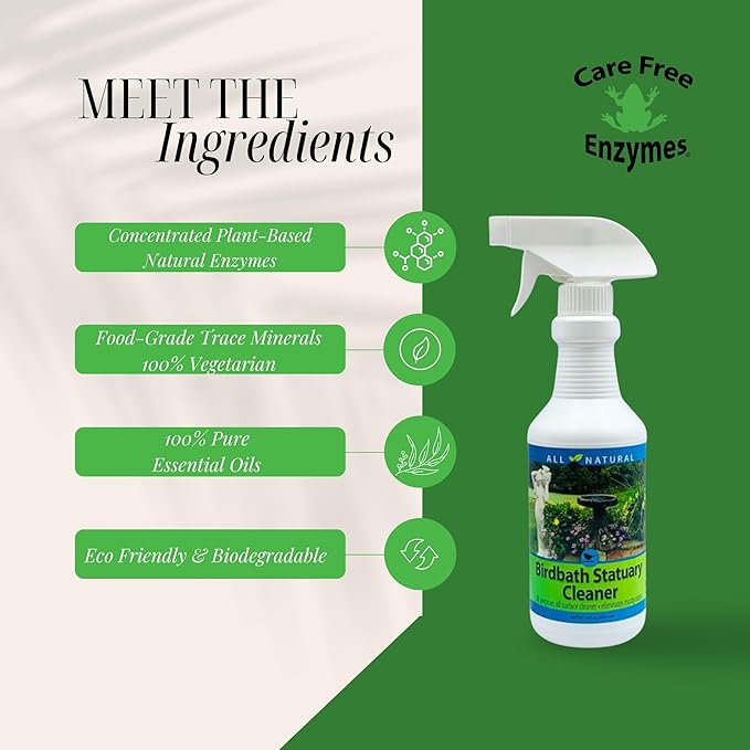 CareFree 98510 Birdbath and Statuary Cleaner, 16-Ounce