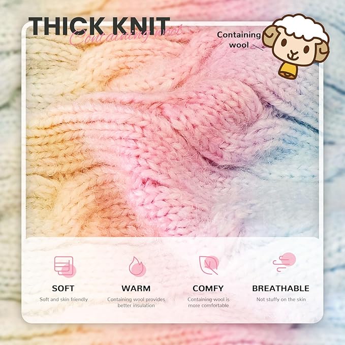 Dog Sweaters for Small Dogs Girls Cute Pink Gradient Puppy Cat Sweaters Soft Warm Knitwear Turtleneck Pullover Small Dog Sweater Clothes Chihuahua Yorkie Maltese Dachshund Outfits