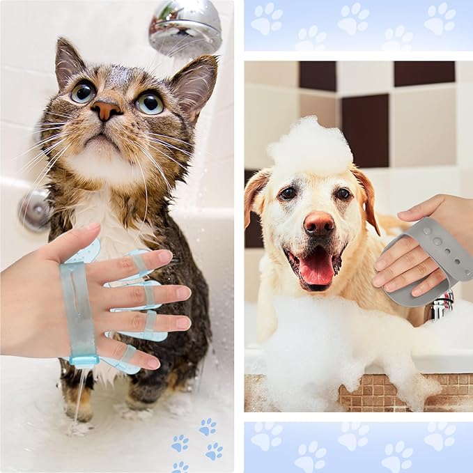 Yaomiao Dog Brush Grooming Kit 9 Pcs Kit with Pet Nail Clipper and File Cat Grooming Deshedding Undercoat Rake Comb for All Breeds Sizes Promotes Healthy Skin Coat(Classic Color)