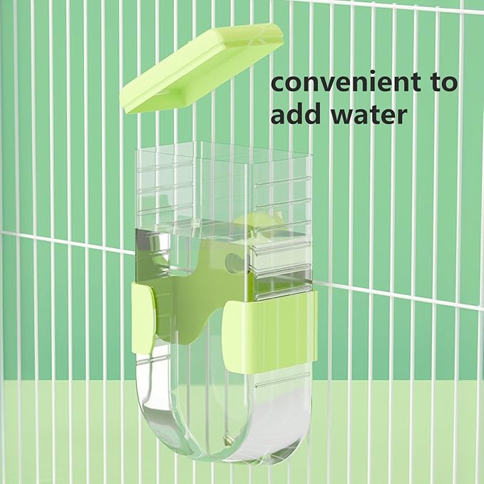 350ml/12.3 oz No-Drip Guinea Pig Water Bottle – Perfect for Small Animals, Rabbits, Hamsters, and Rodents – Adjustable Height with Anti-Rust Copper Faucet