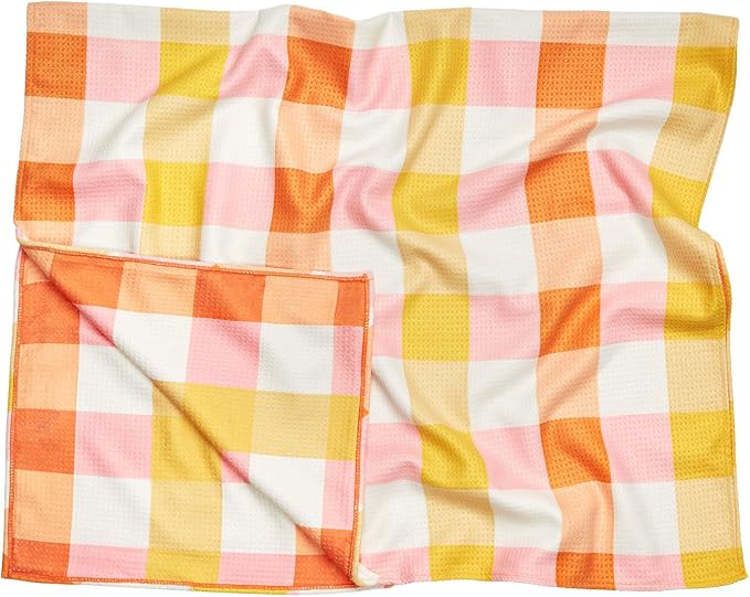Dock & Bay Pet Towel - Super Absorbent & Quick Drying Dog Towels with Bag - 100% Recycled - Rhubark & Custard, Large (120x70cm, 47x27)