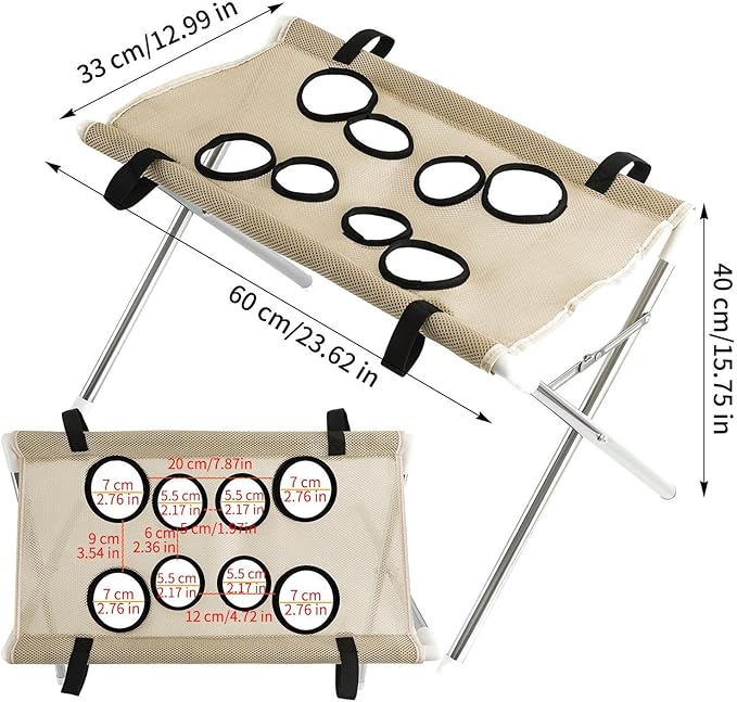 Pet Grooming Hammock – 8 Hole Hanging Cat Bath, Detachable Care Strap, Anti Scratch Bite Design | Secure Trimming Support, Easy Use for Nail Claw Ear Cleaning Grooming