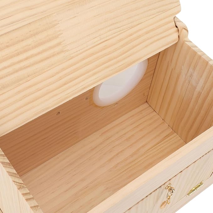 Buachois Bird Nest Box, Parrot Breeding House, Wooden Acrylic Parrots Nesting Box Spacious Insulated Bird Mating Boxes for Lovebirds Cockatiel Conure Cockatoo Budgie