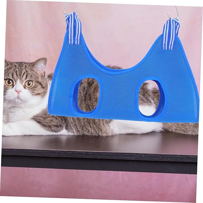 VICASKY Animal Hammock for Grooming Space-Saving and Cats Wall Door Mounted Comfortable Pet Grooming Strap Stylish for Home Decor