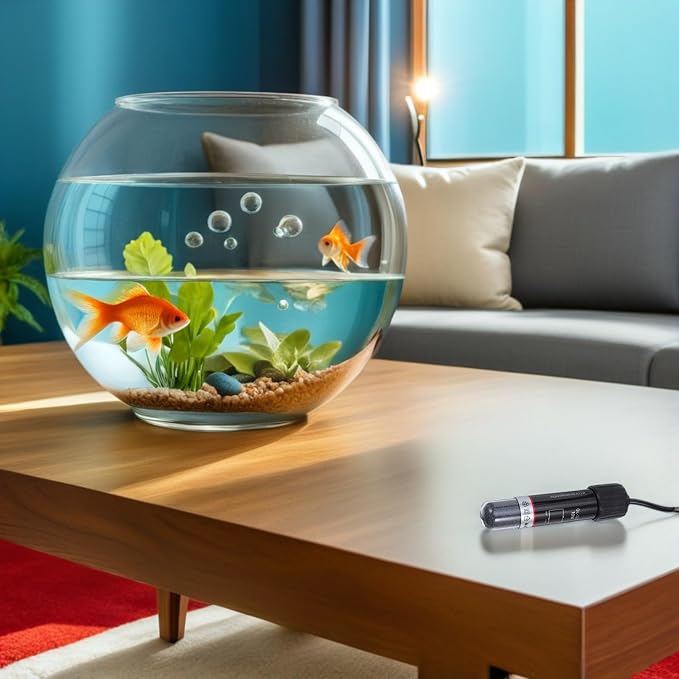 2pcs USB Betta Heater 10w Mini Aquarium Submersible Heater for 5l Fish Tank Portable Silex Glass Small Fish Tank for Home and Office Use