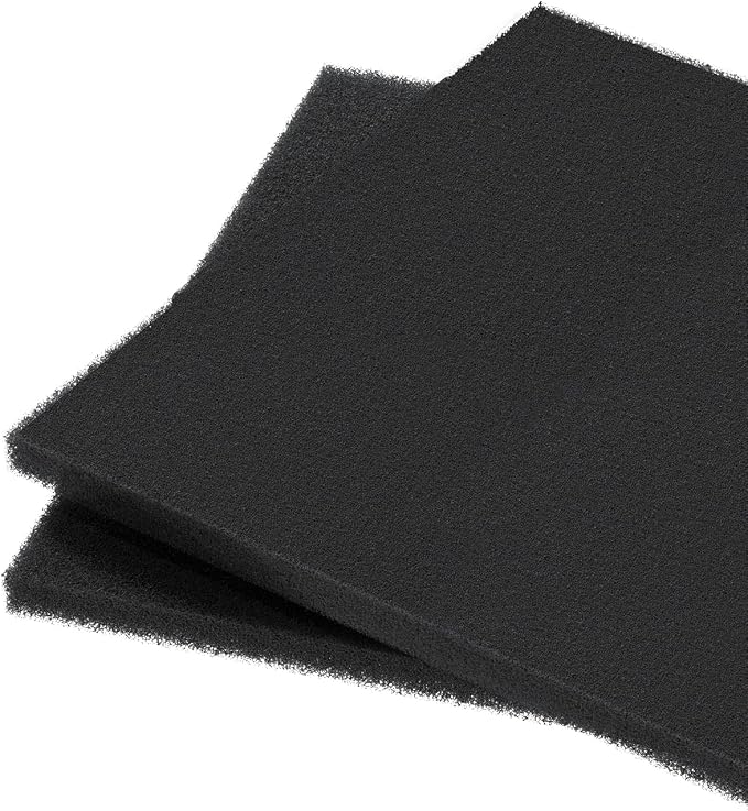 Pawfly Aquarium Filter Media Pad for Fish Tank Filters 20" L x 20" W x 1" H, 20PPI Aquarium Filter Media Sponge Filter Floss Roll for Sumps Ponds, 2 Pack
