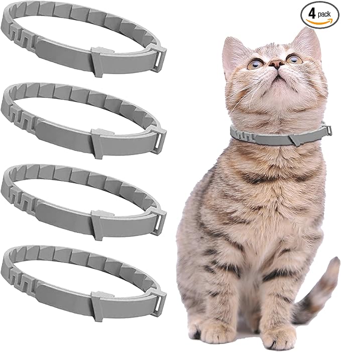 4 Pack Calming Collar for Cats - Adjustable Cat Calming Collar,Cat Calming Collar Anti Aggression for Cats,Cat Stress and Anxiety Relief for Small,Medium Large Cat