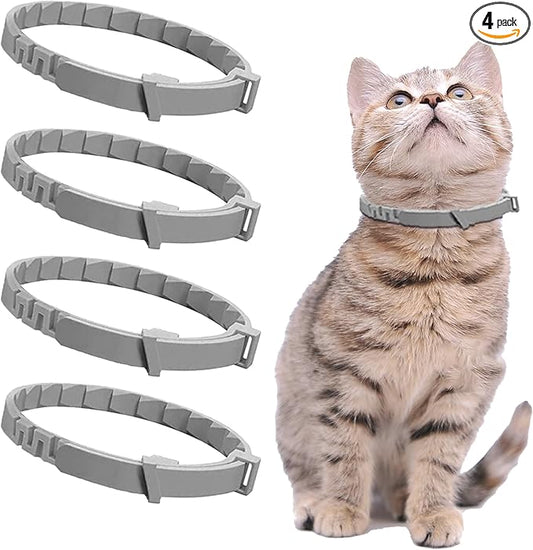 4 Pack Calming Collar for Cats - Adjustable Cat Calming Collar,Cat Calming Collar Anti Aggression for Cats,Cat Stress and Anxiety Relief for Small,Medium Large Cat
