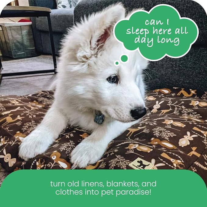 Molly Mutt Small Dog Bed Cover - Gorgeous Beasts Print - Measures 22”X27”X5’’ - 100% Cotton - Durable - Breathable - Sustainable - Machine Washable Dog Bed Cover (Dd72a)