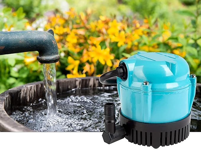 Little Giant 1-AA-18 115 Volt, 1/200 HP, 170 GPH Small Submersible Permanently Oiled Pump for Fountains, Water Displays and Air Conditioners, 18-Foot Cord, Blue, 500500