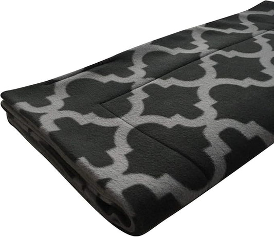 Small Pets and Company Guinea Pig Fleece Cage Liner for Midwest Habitat | Fleece Guinea Pig Bedding (Midwest, Gray Quatrefoil)